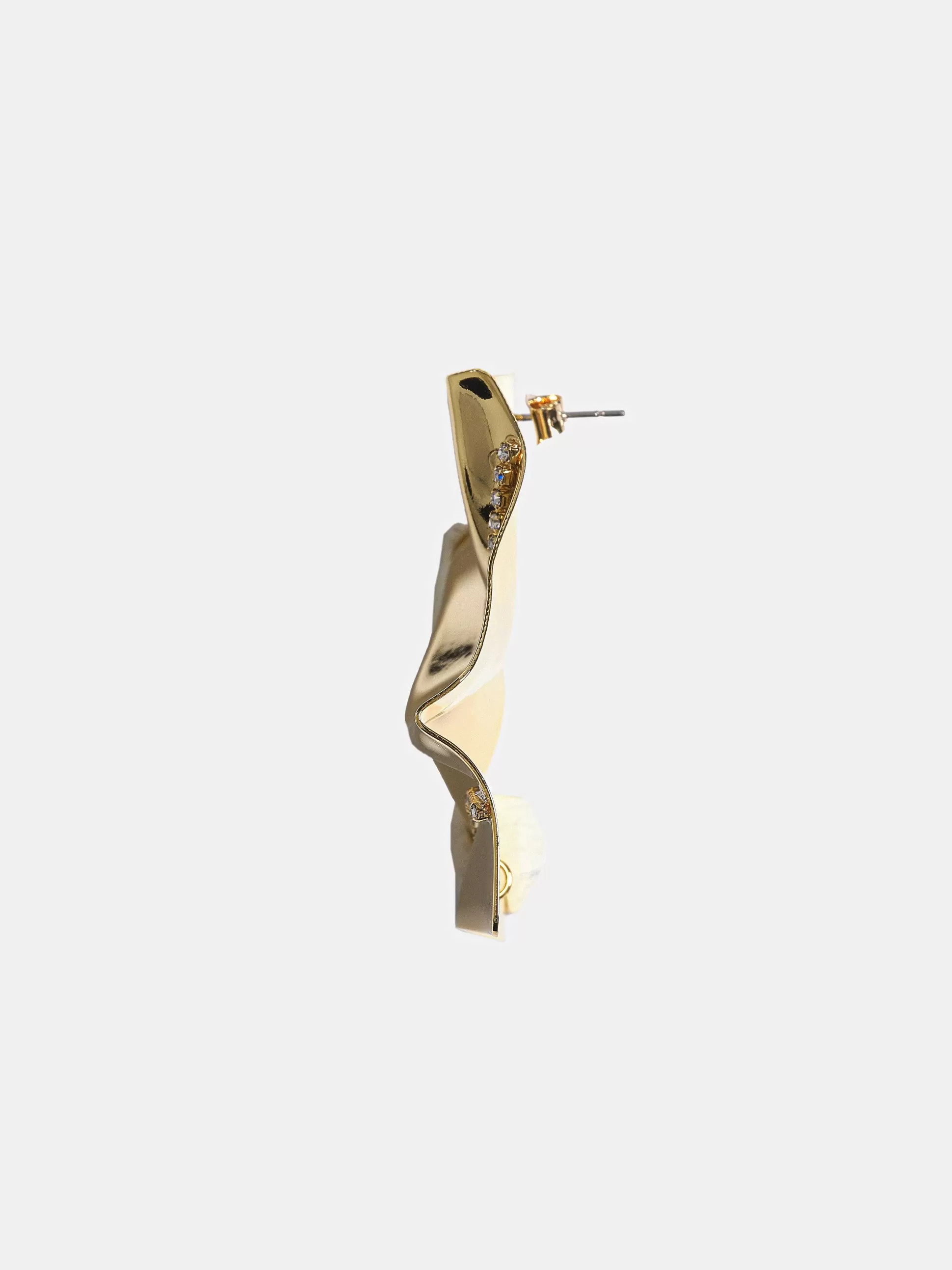 Women Source Unknown Accessories-Abstract Crystal Earrings, Gold