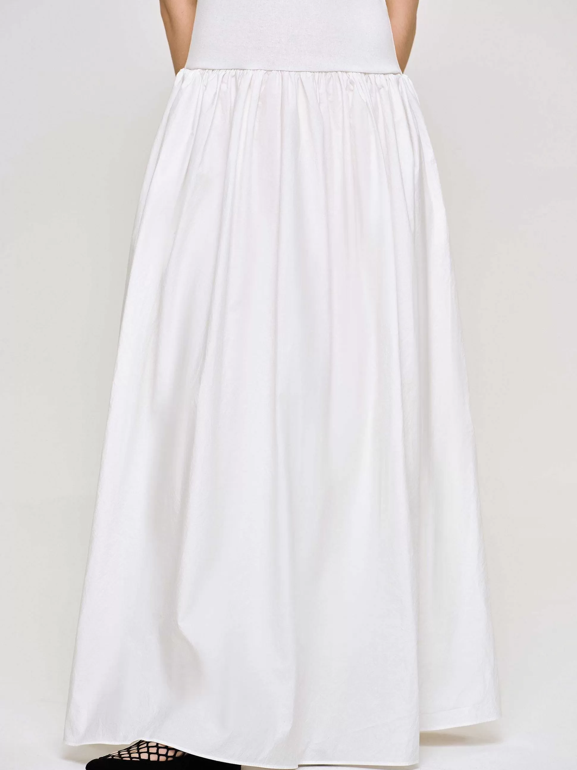 Women Source Unknown Clothing-Amal Drop Waist Racer Tank Dress, White