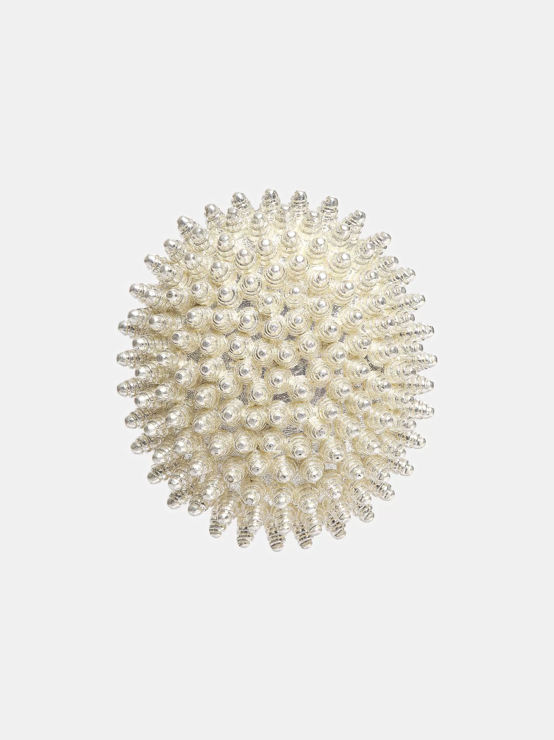 Women Source Unknown Accessories-Beaded Ball Earrings, Cream