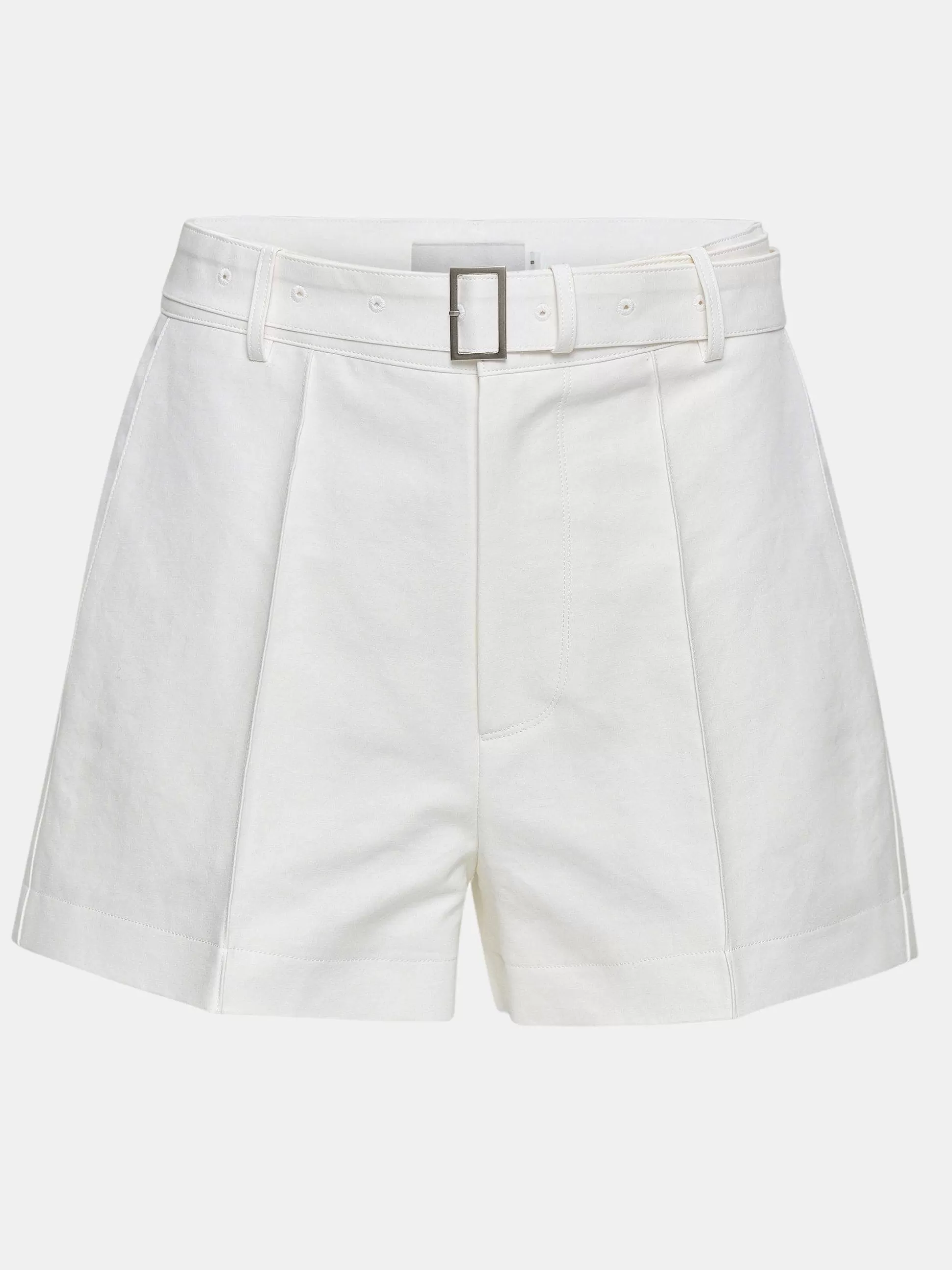 Women Source Unknown Bottoms-Belted Wide Shorts, White