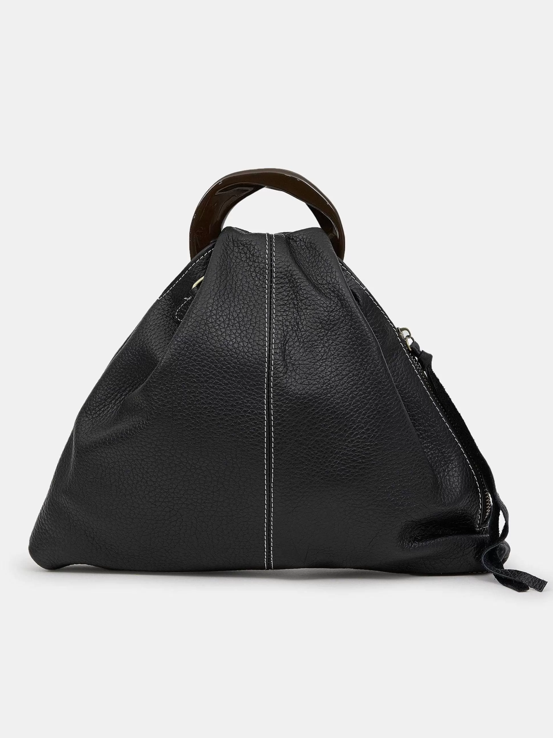 Women Source Unknown Shoes & Bags-Calfskin Triangle Tote, Black