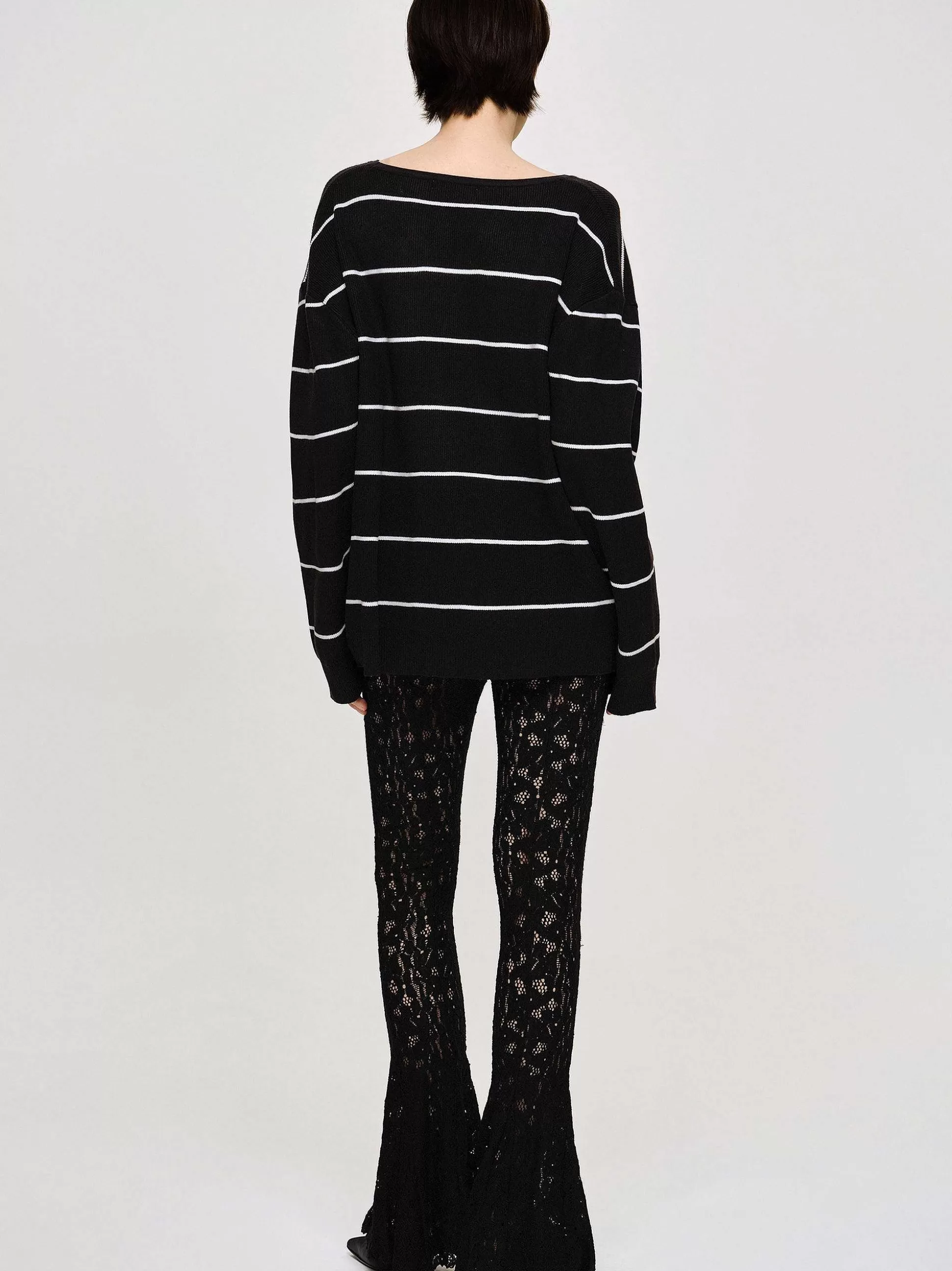 Women Source Unknown Accessories-Chantilly Lace Pants, Black