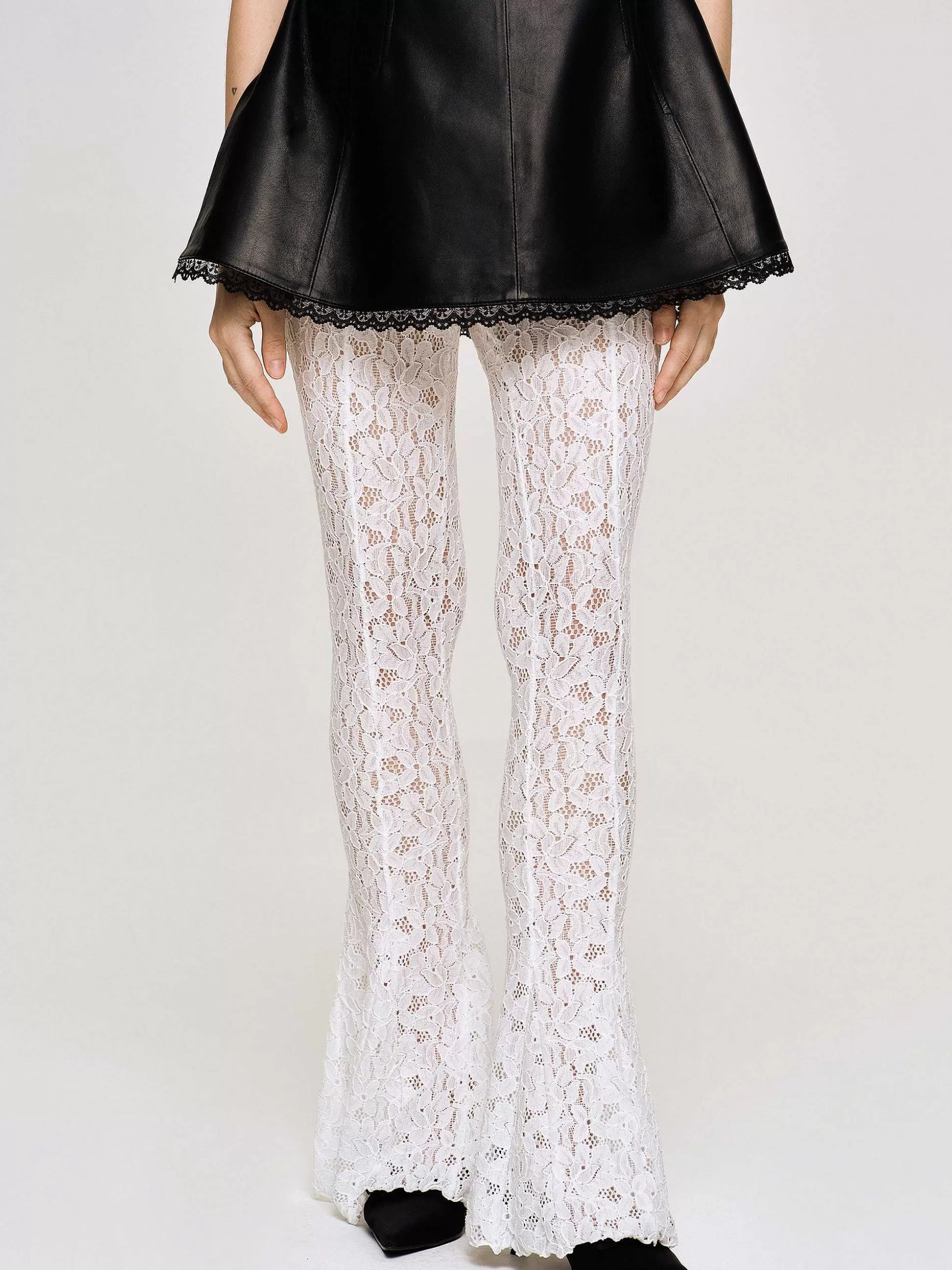 Women Source Unknown Accessories-Chantilly Lace Pants, White