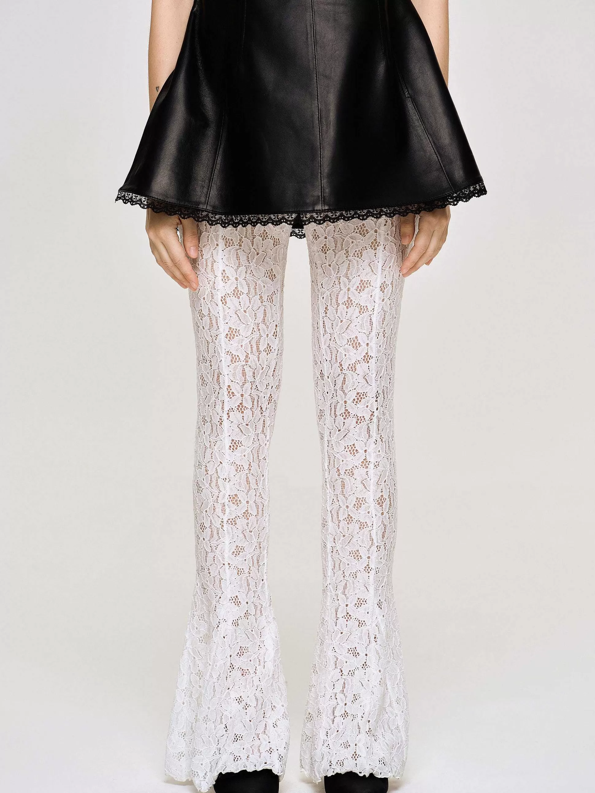 Women Source Unknown Accessories-Chantilly Lace Pants, White