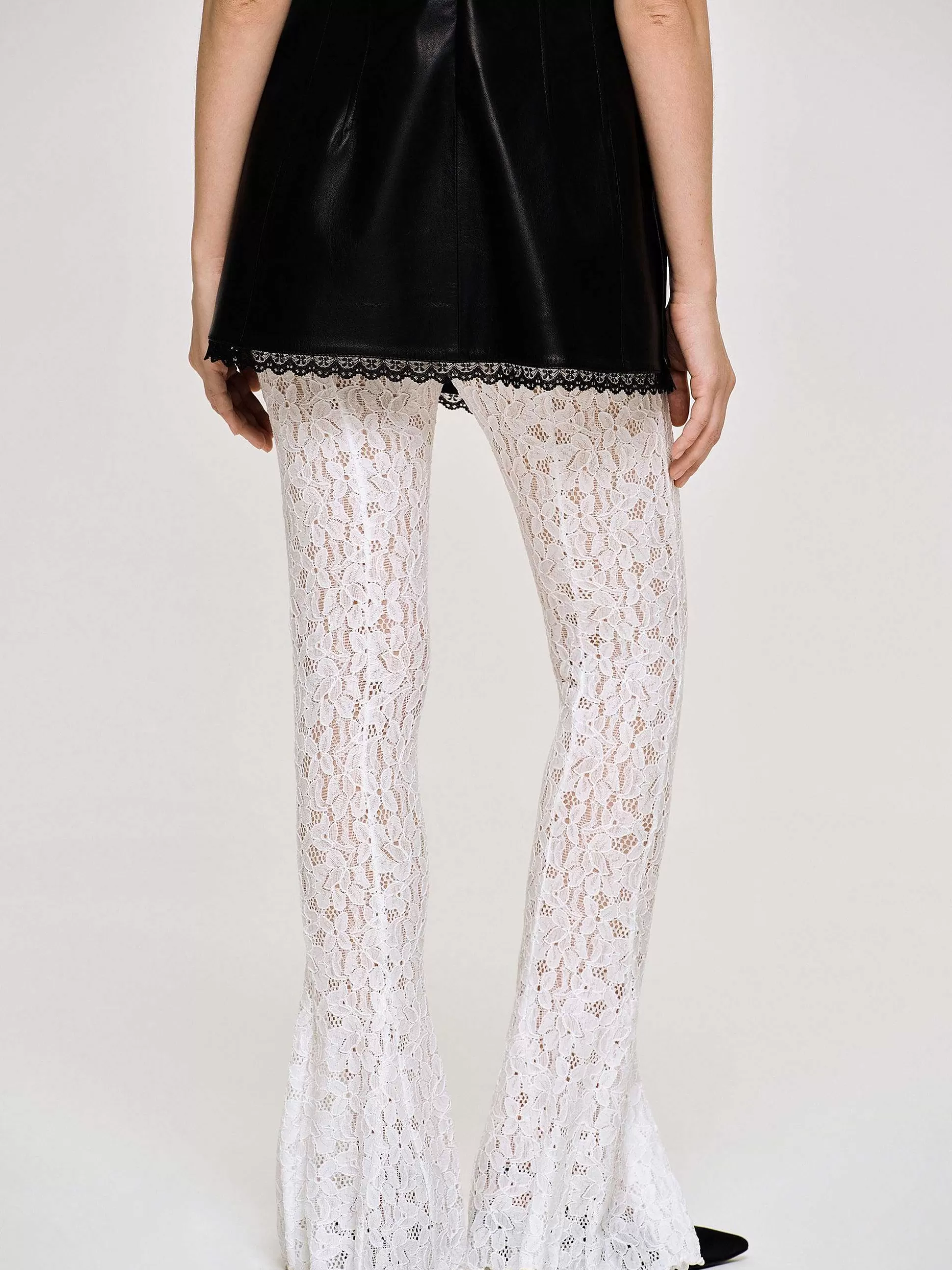 Women Source Unknown Accessories-Chantilly Lace Pants, White
