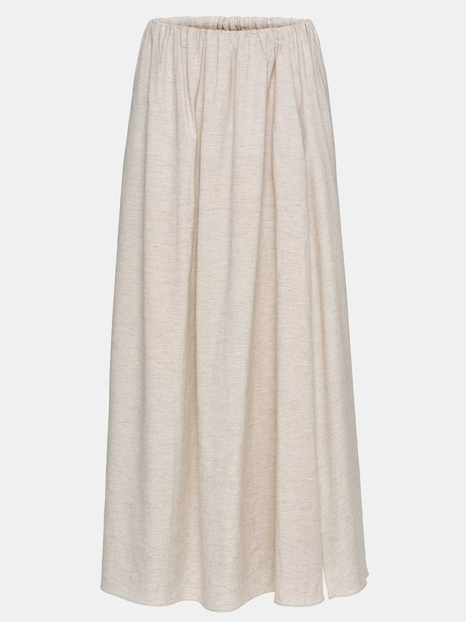 Women Source Unknown Bottoms-Dhanila Floor-Length Linen Skirt, Natural