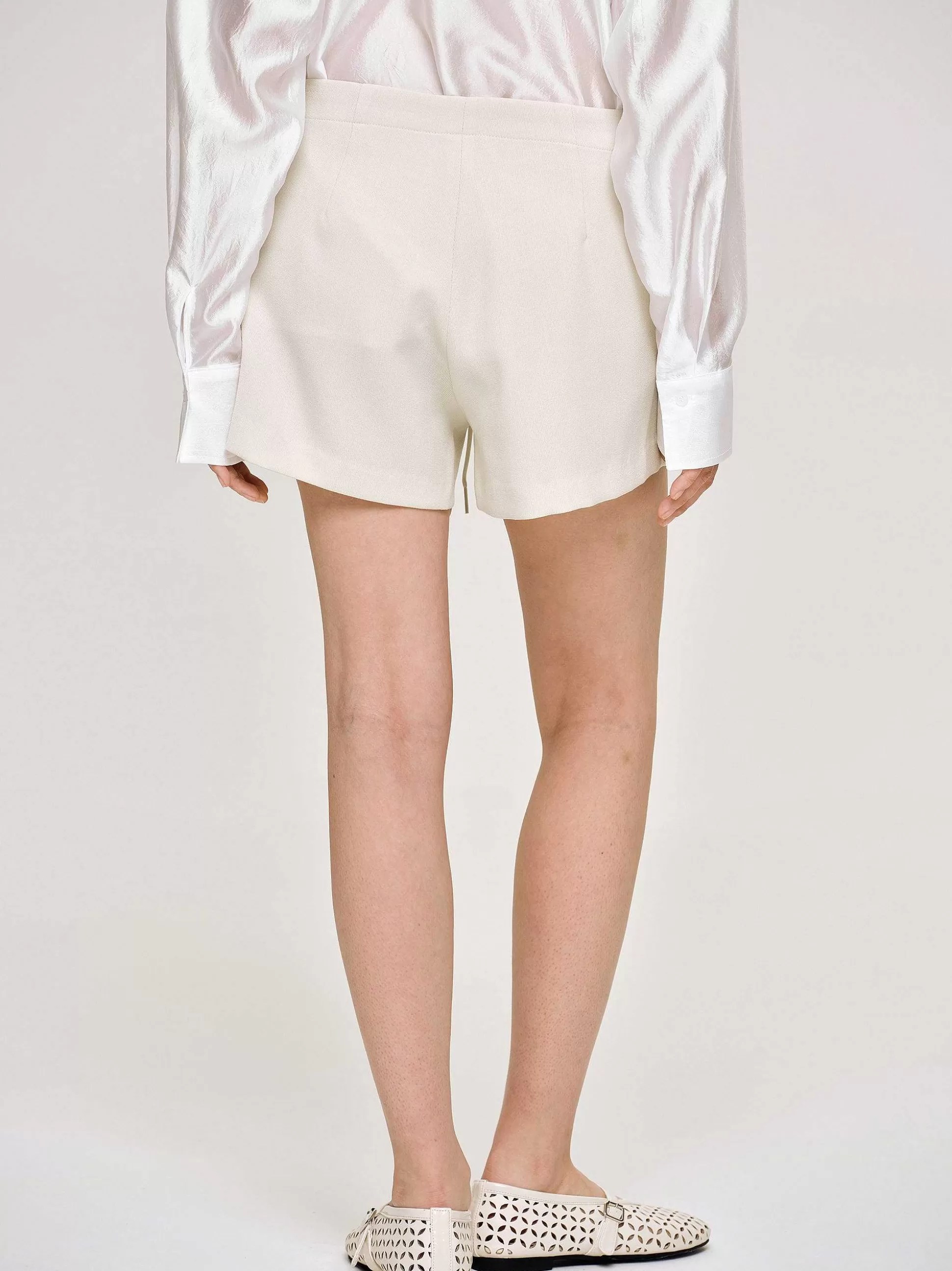 Women Source Unknown Bottoms-Drawstring Shorts, Alabaster