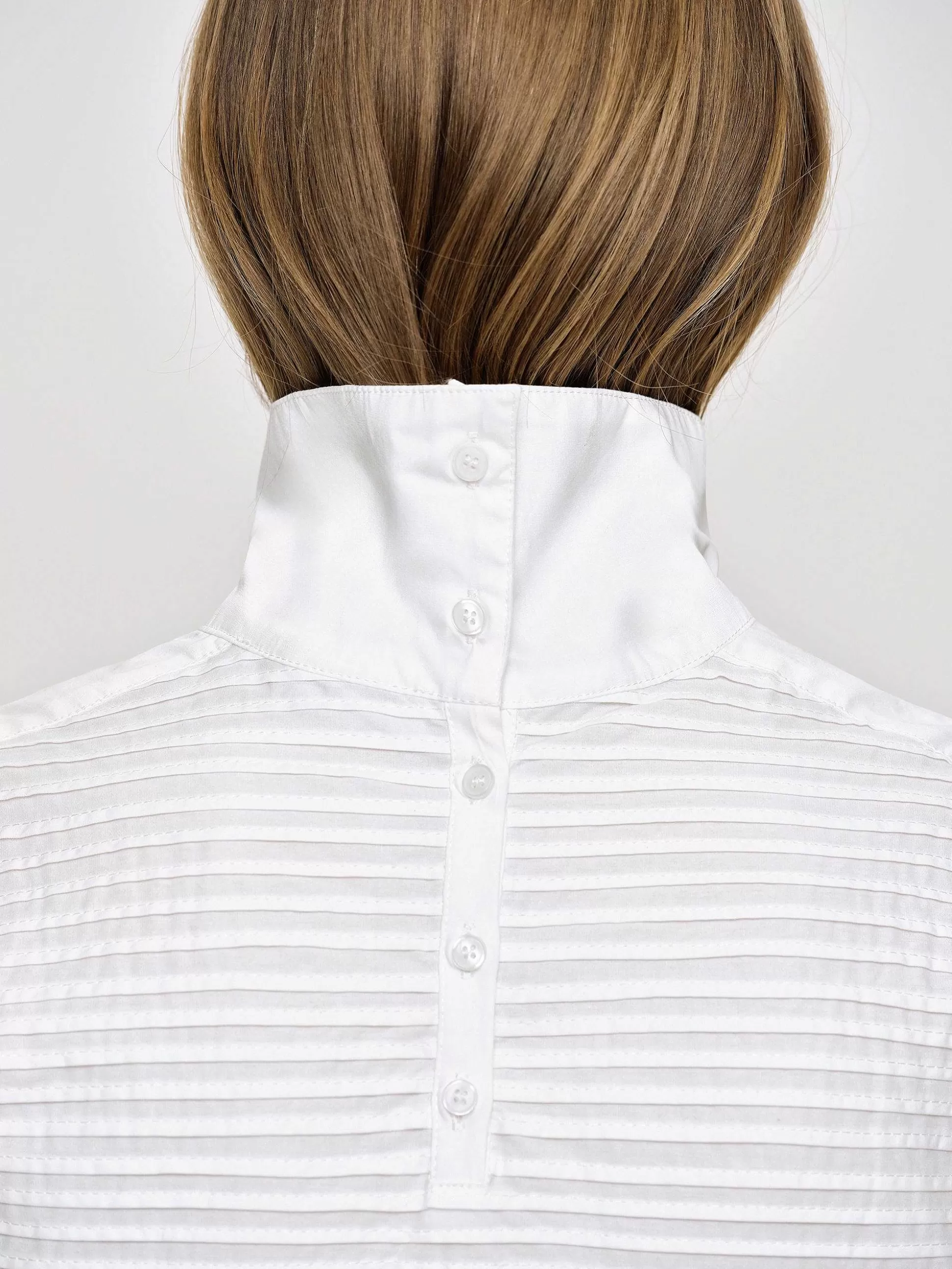 Women Source Unknown Tops-Erza Volume Blouse, White
