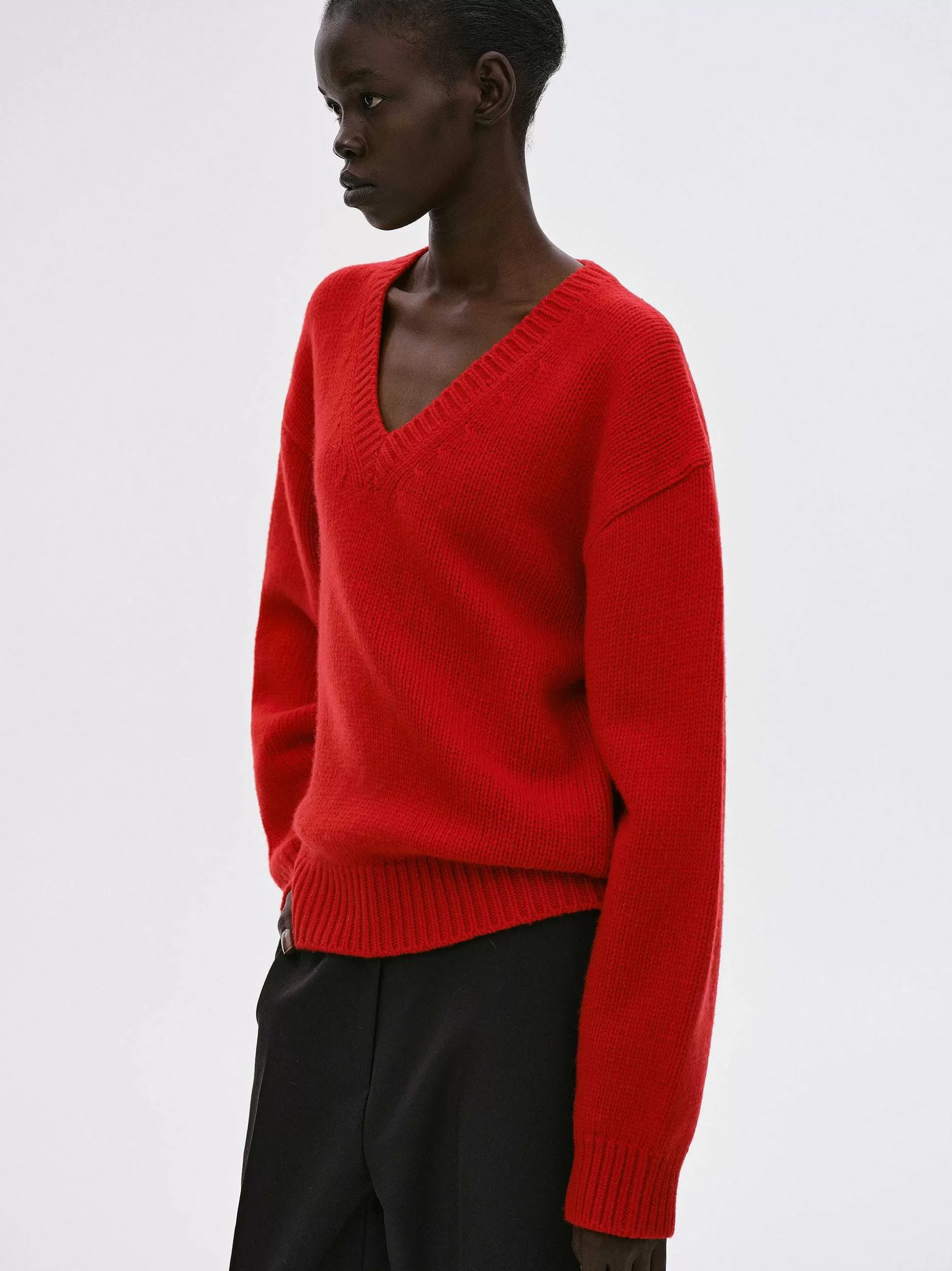 Women Source Unknown Knitwear-Extra-Fine Wool Jumper, Red