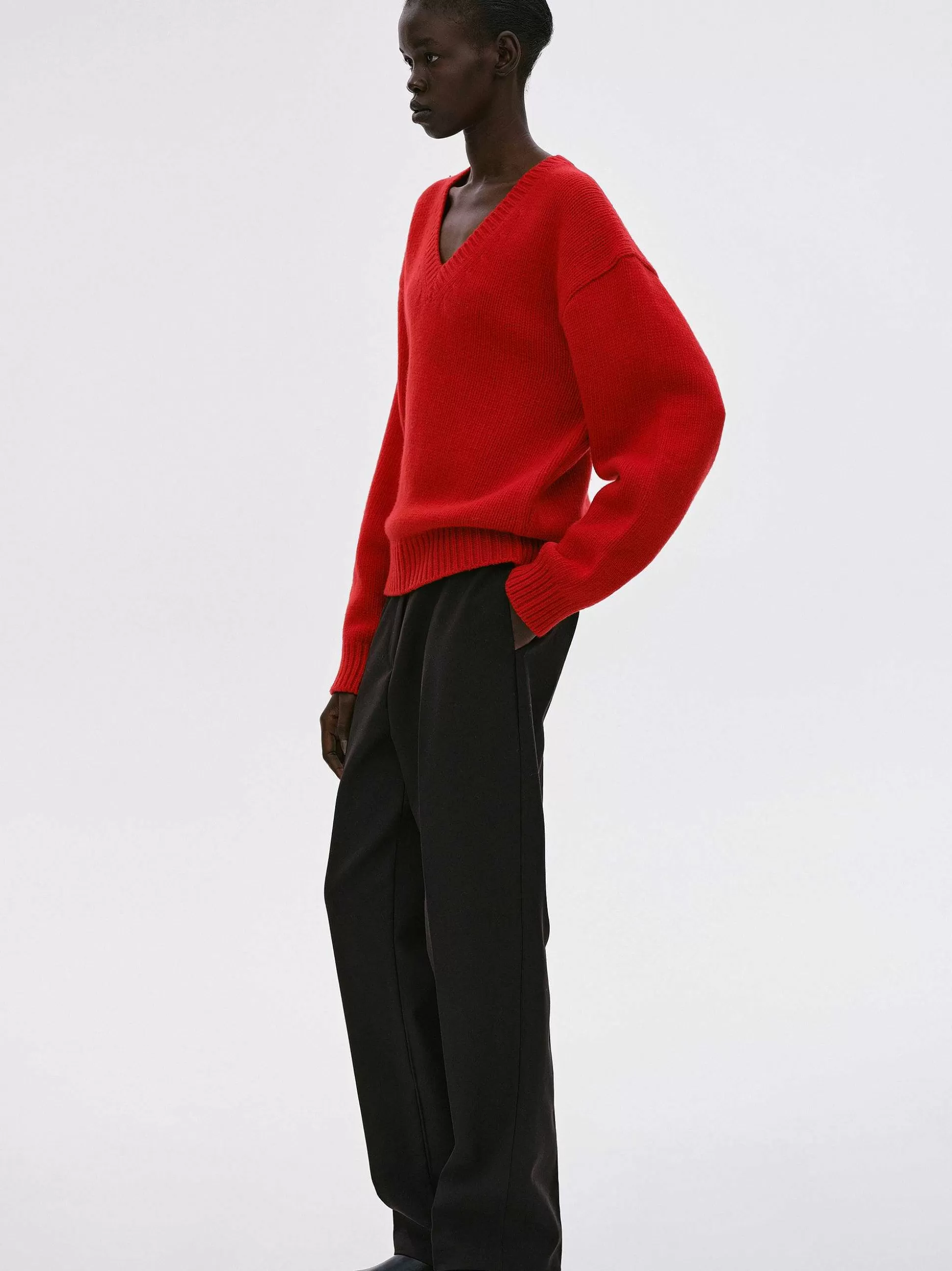 Women Source Unknown Knitwear-Extra-Fine Wool Jumper, Red