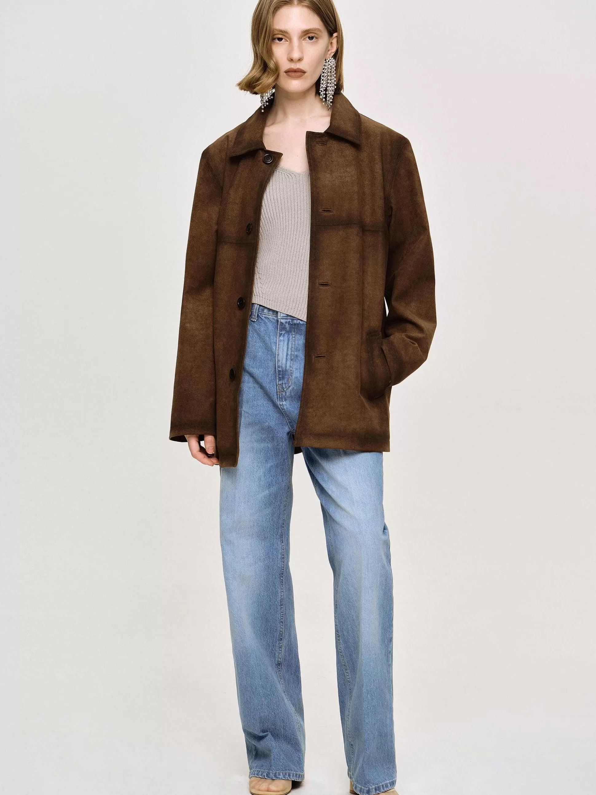 Women Source Unknown Accessories-Faded Sponge Jacket, Kobicha