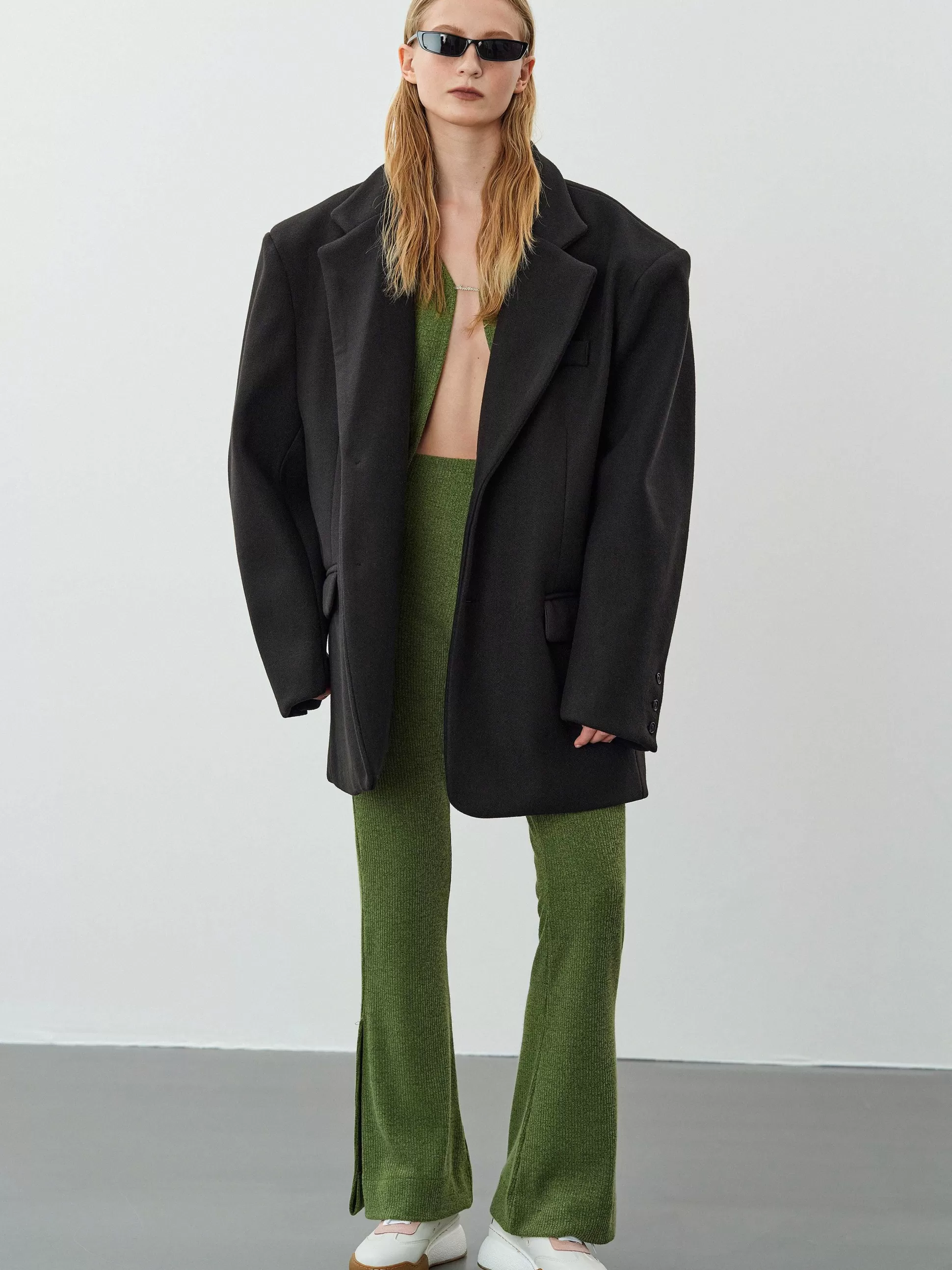 Women Source Unknown Accessories-Hayk Oversized Boyfriend Blazer, Black