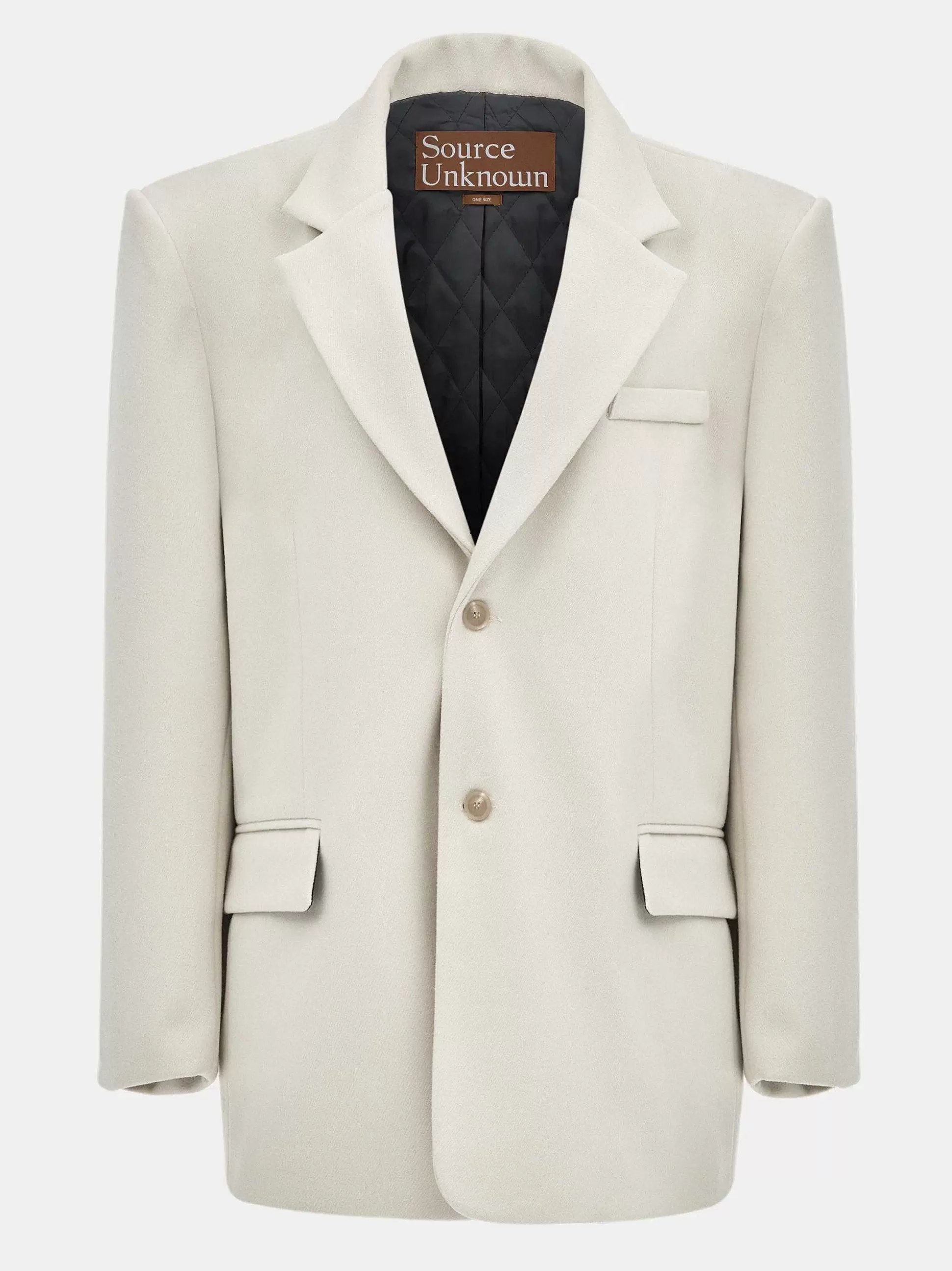 Women Source Unknown Accessories-Hayk Oversized Boyfriend Blazer, Cream