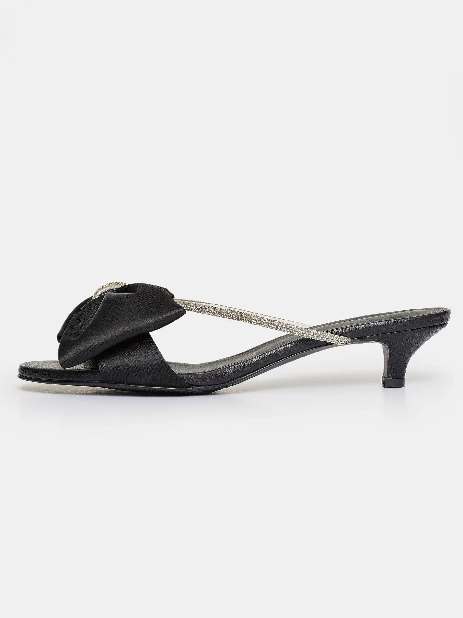 Women Source Unknown Shoes & Bags-Kaia Crystal Embellished Mules, Black