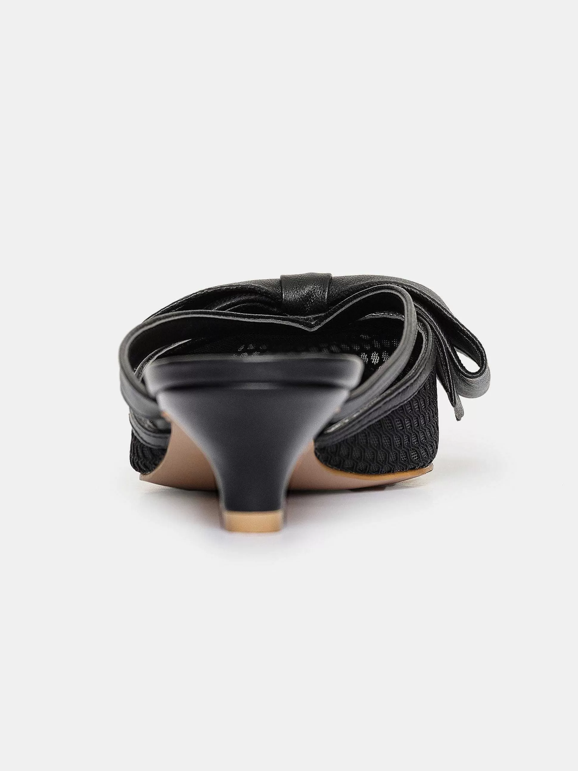 Women Source Unknown Shoes & Bags-Lisa Mesh Bow Mules, Black