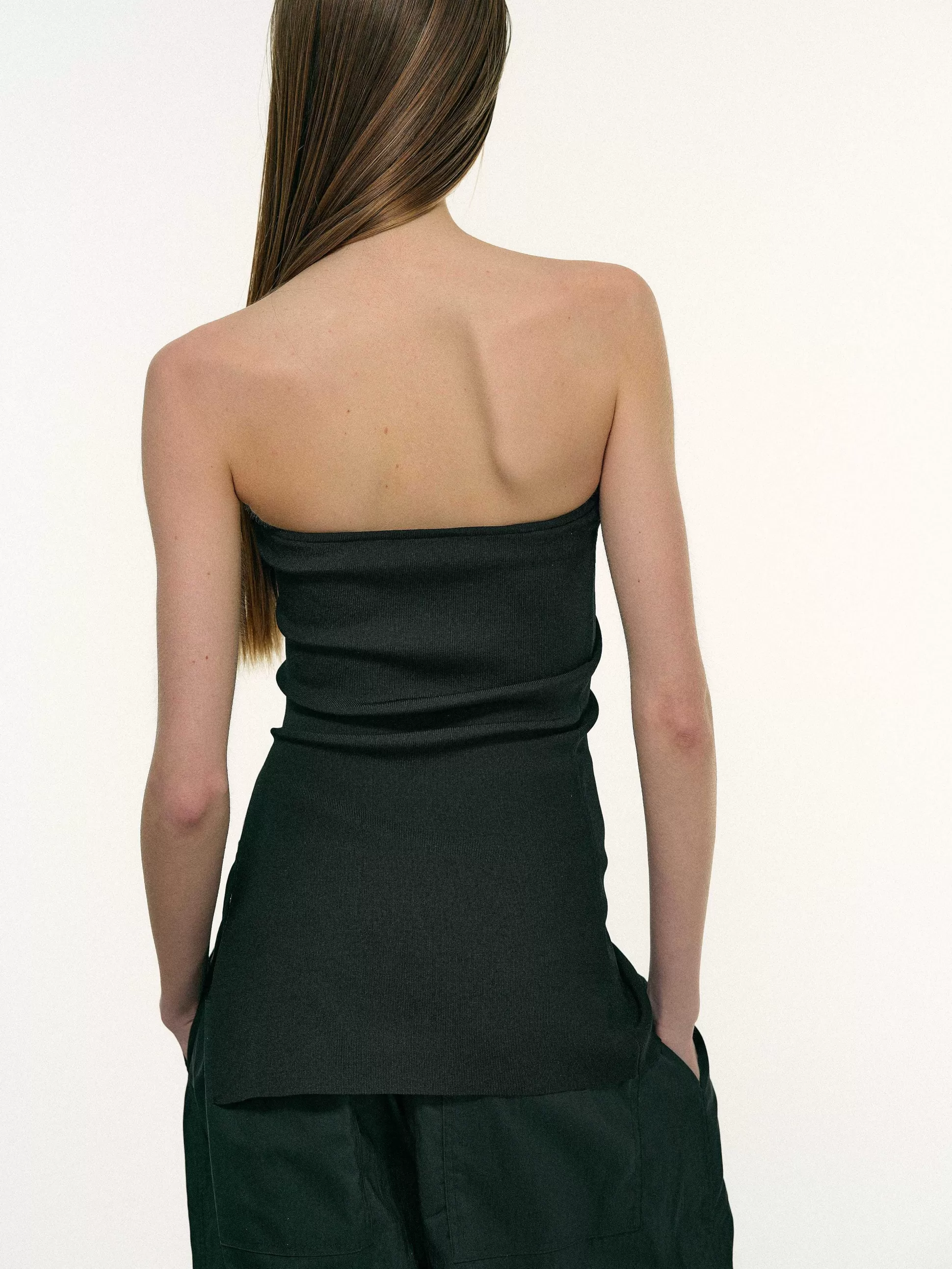 Women Source Unknown Accessories-Long Split Bandeau, Black