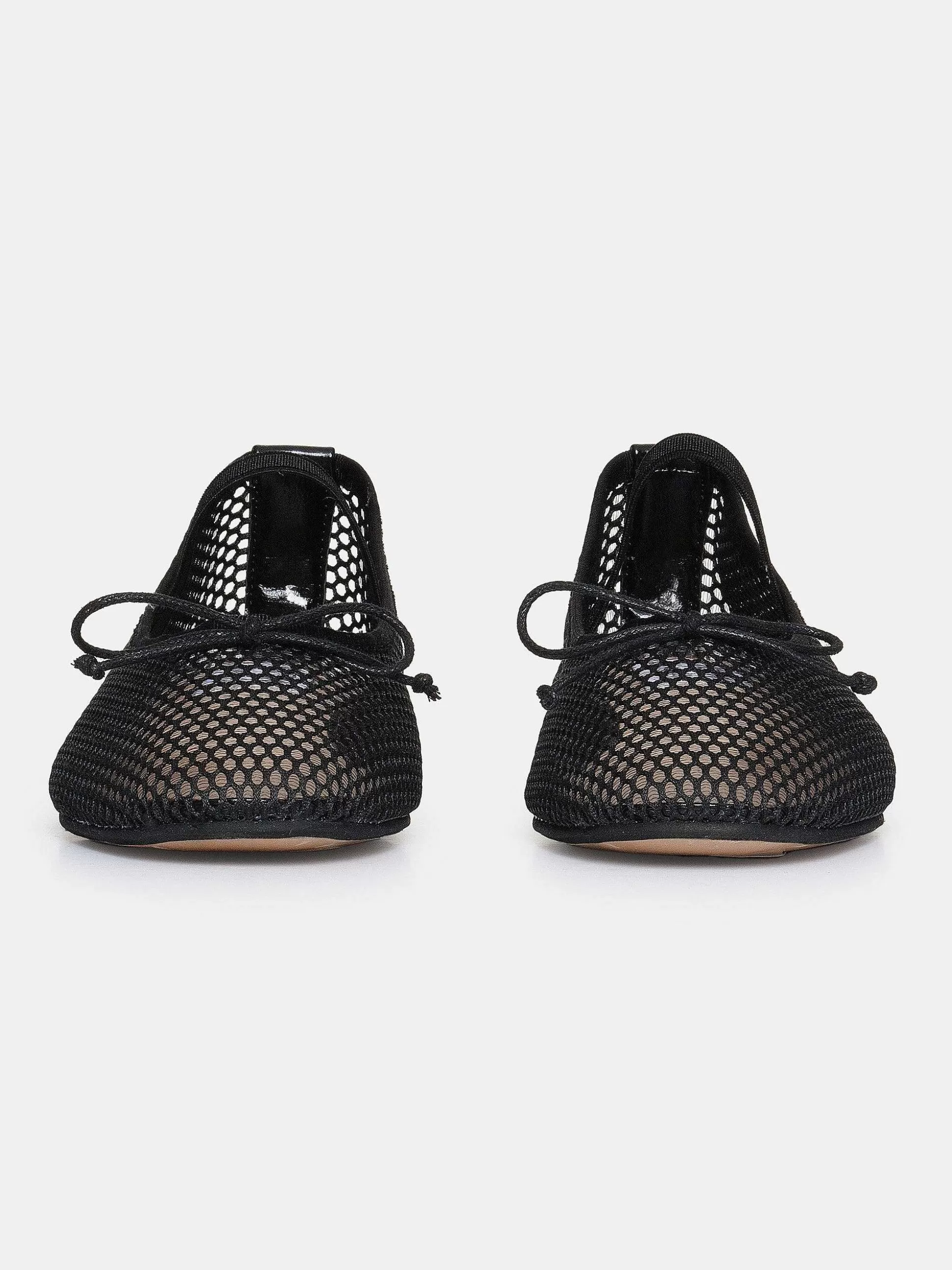 Women Source Unknown Shoes & Bags-Mary Jane Mesh Ballet Flats, Black