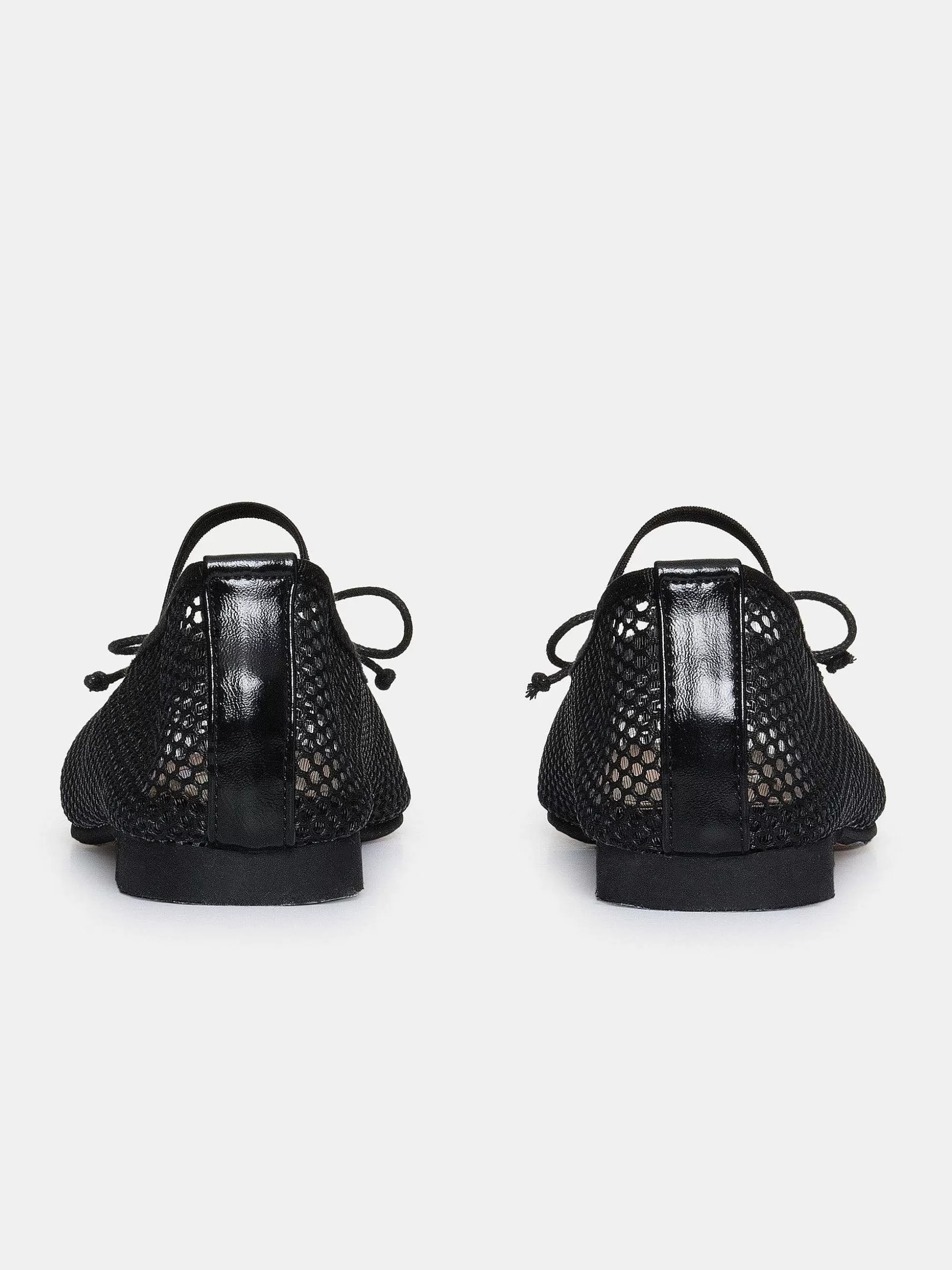 Women Source Unknown Shoes & Bags-Mary Jane Mesh Ballet Flats, Black