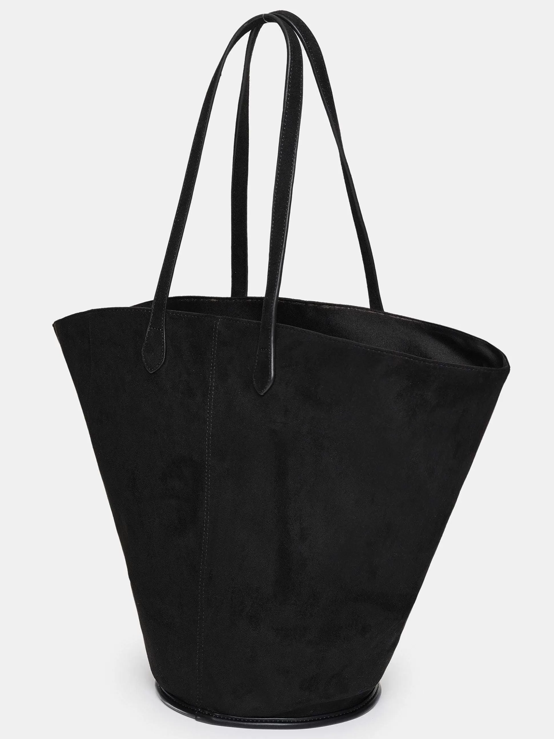 Women Source Unknown Shoes & Bags-Medium Suede Tote, Black