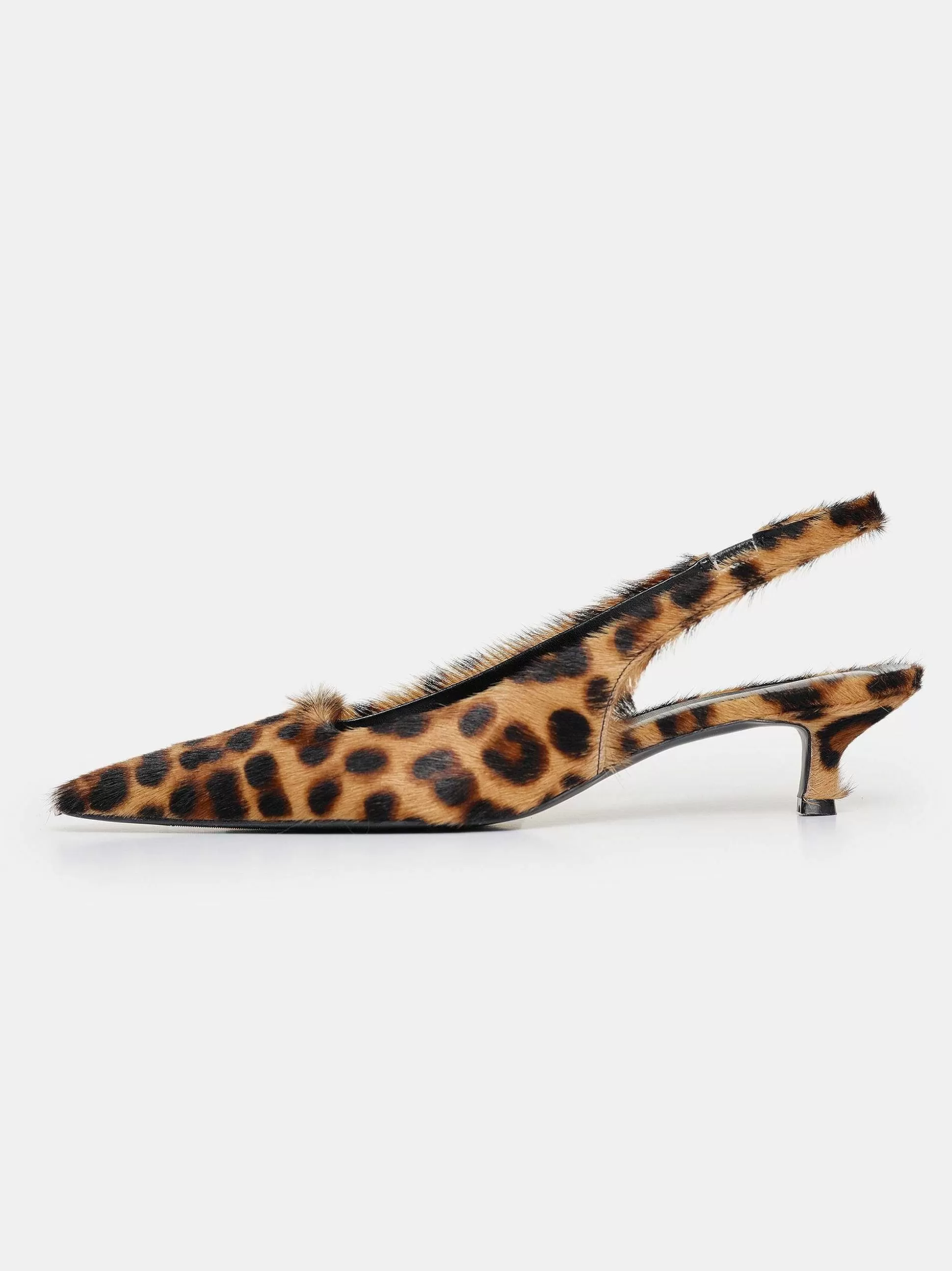 Women Source Unknown Shoes & Bags-Nalita Cow-Hair Slingback Pumps, Leo Brown