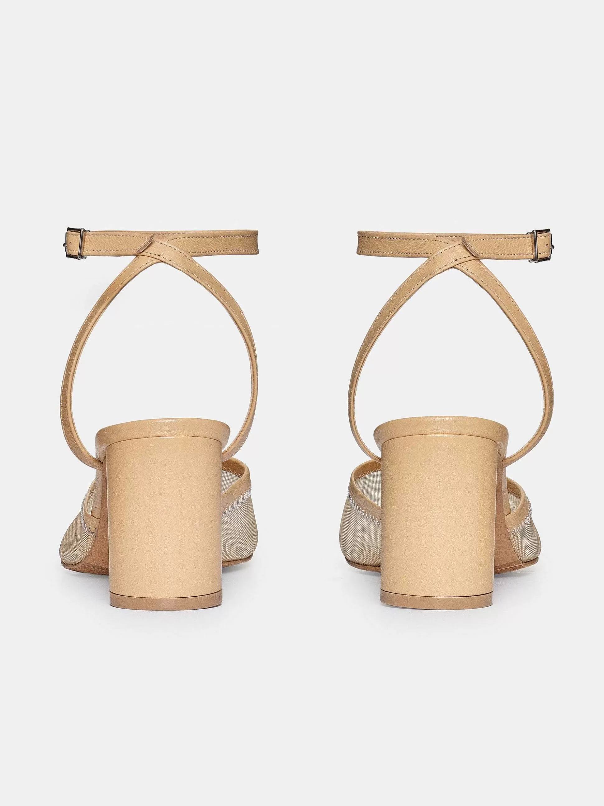 Women Source Unknown Shoes & Bags-Noa Mesh Toe Sandals, Camel