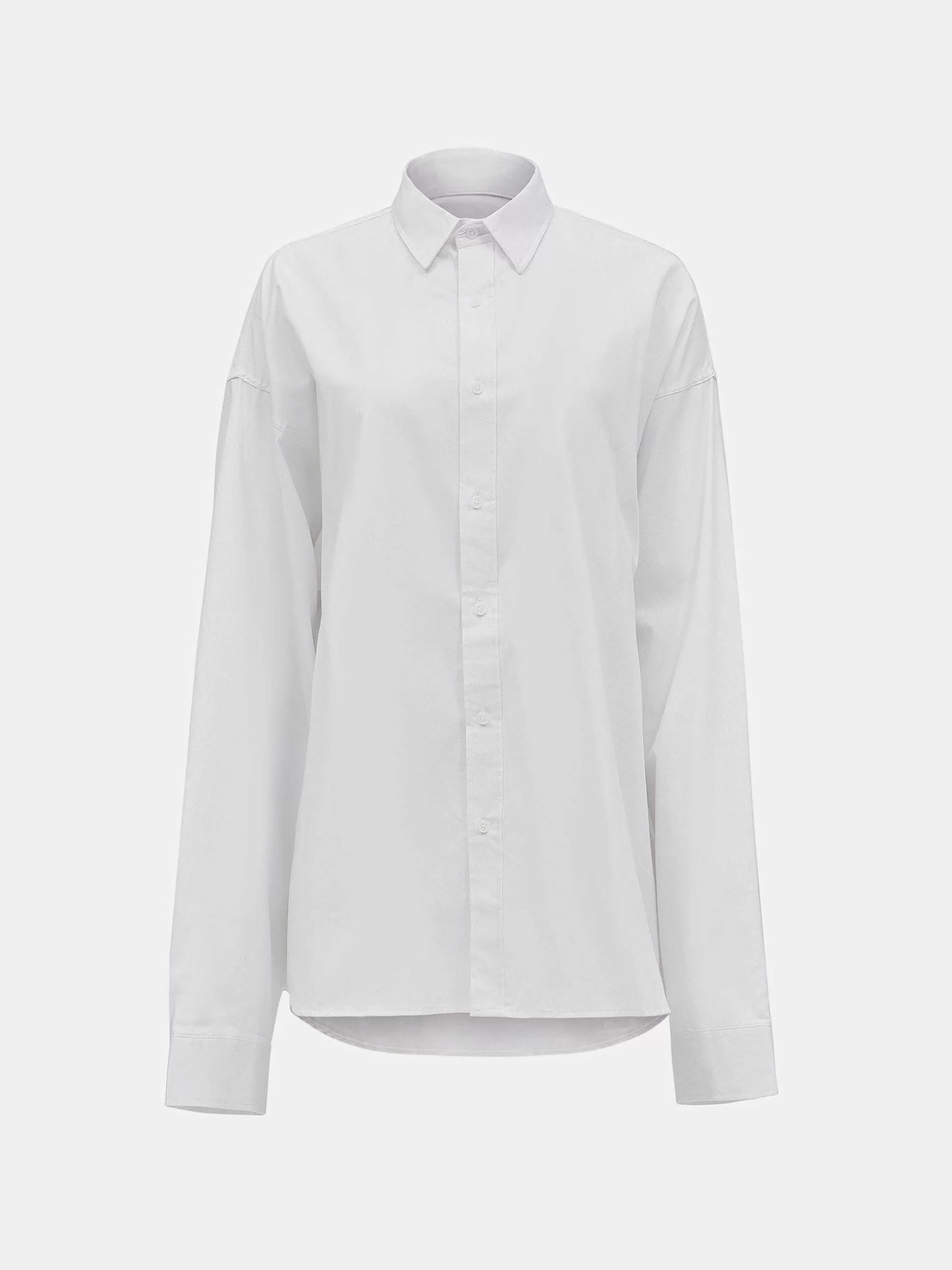 Women Source Unknown Accessories-Over-Fit Cotton Shirt, White