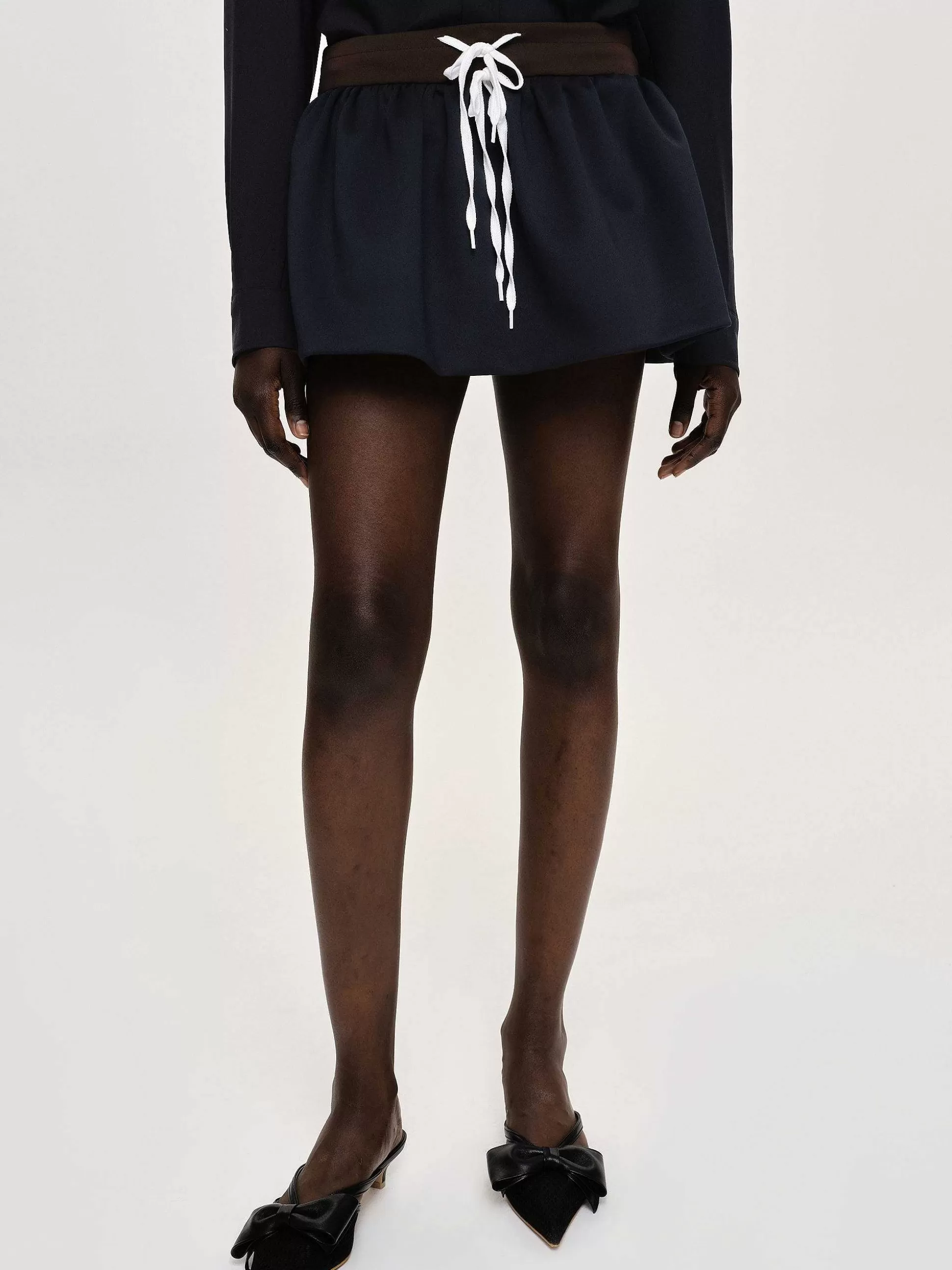 Women Source Unknown Bottoms-Padded-Effect Miniskirt, Navy
