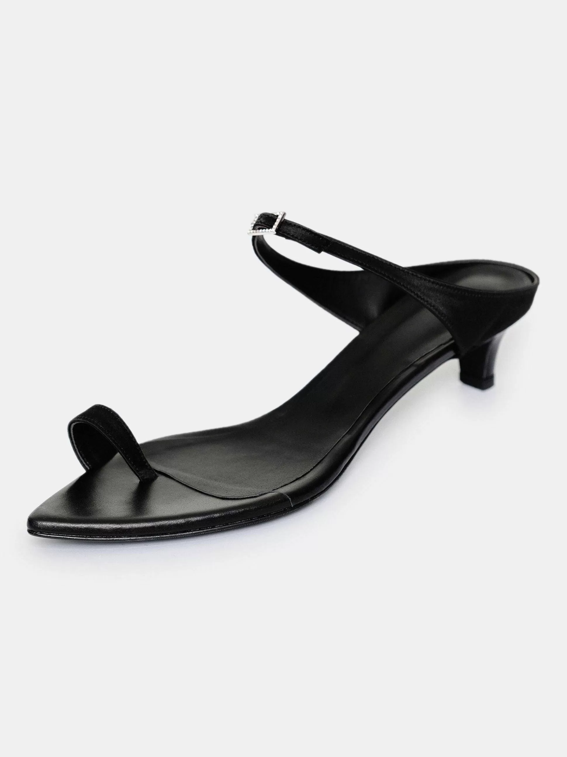 Women Source Unknown Shoes & Bags-Pisa Toe Ring Rhinestone Mules, Black