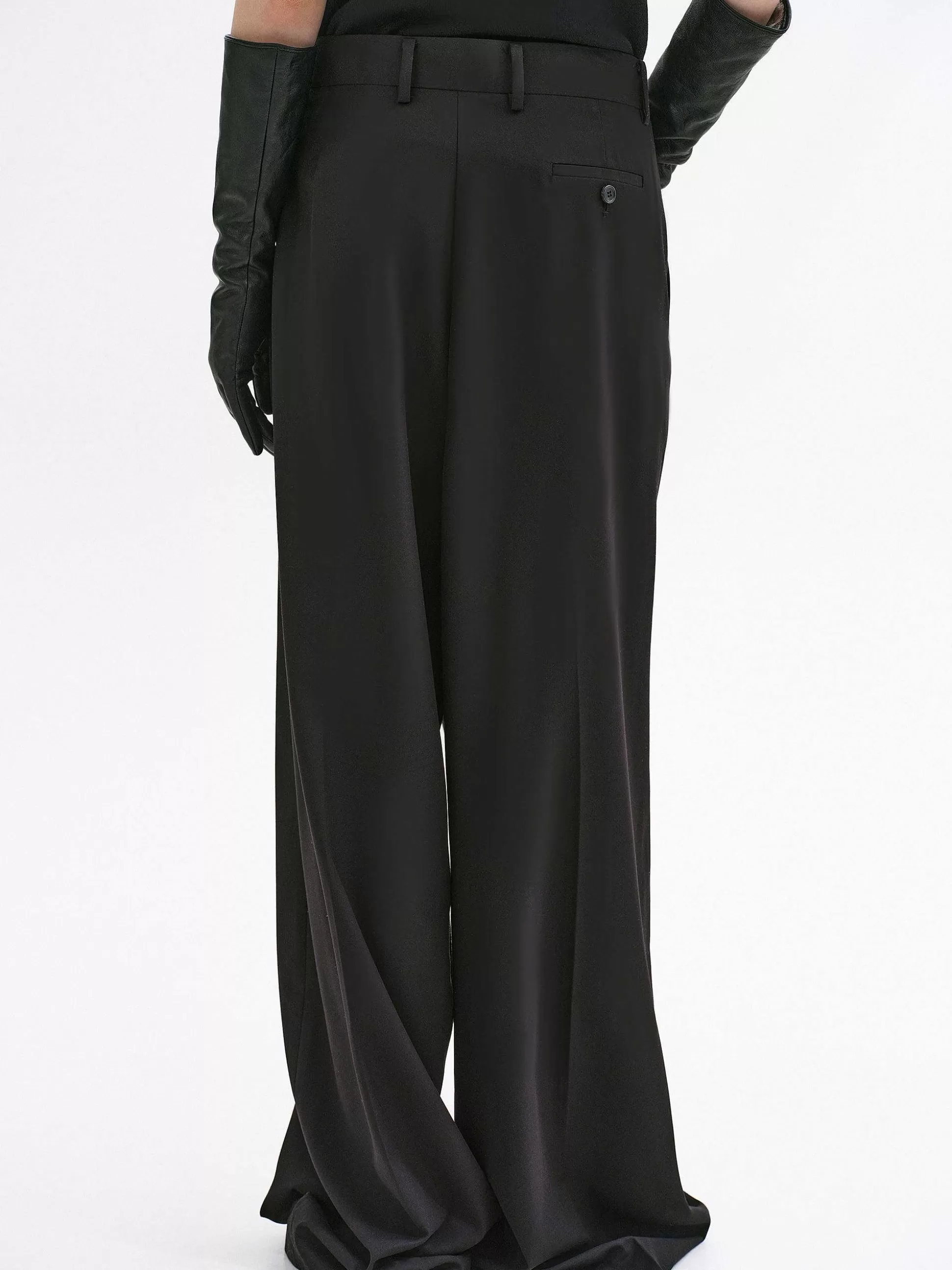 Women Source Unknown Clothing-Rennert Criss Cross Trousers, Black
