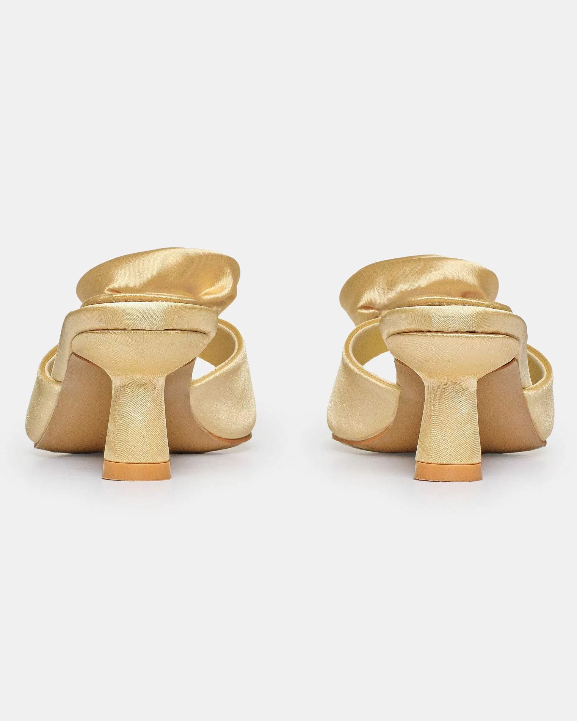 Women Source Unknown Shoes & Bags-Rose Applique Satin Mules, Buttermilk