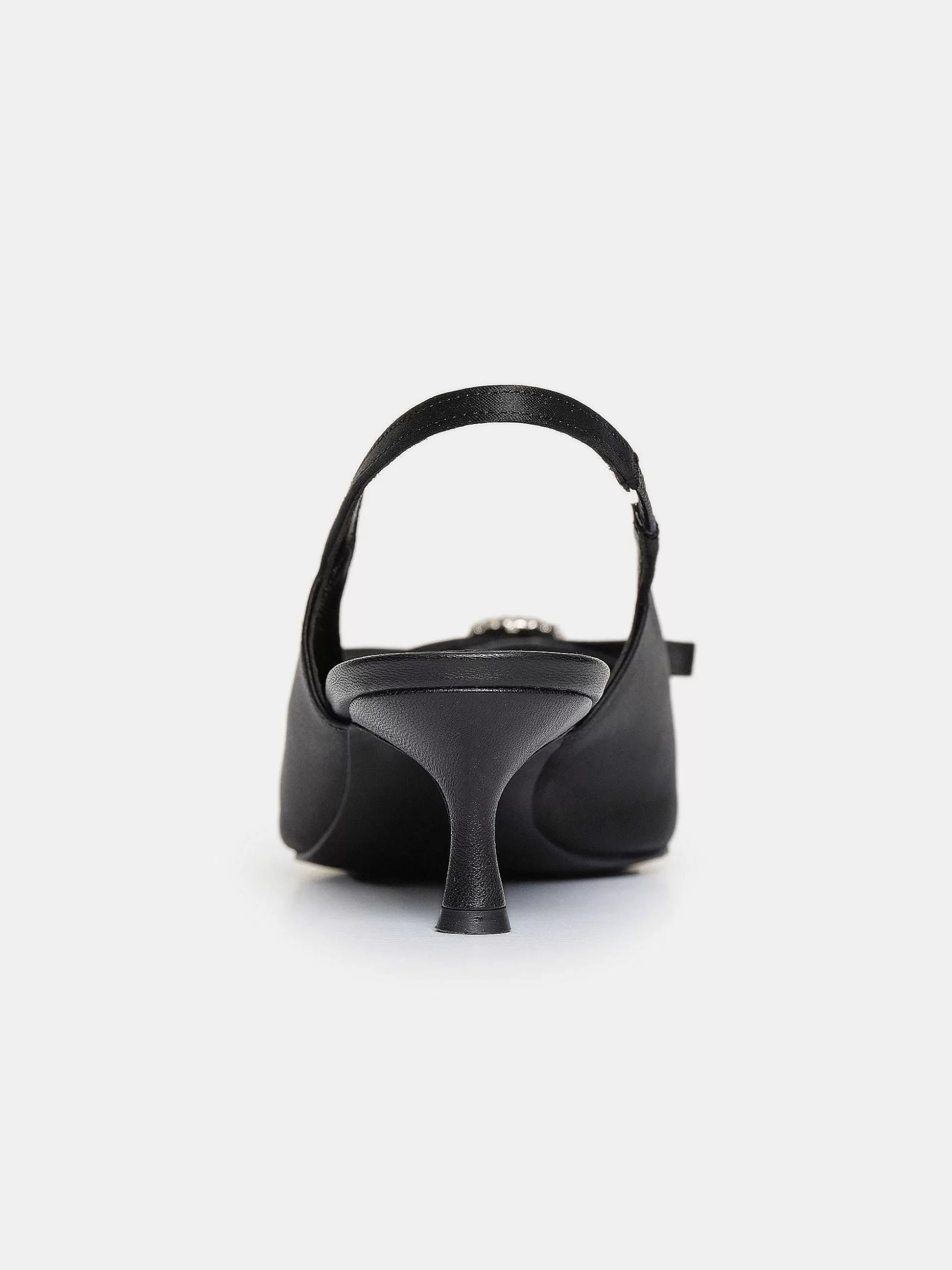 Women Source Unknown Shoes & Bags-Sifua Front Buckle Slingback Sandals, Black