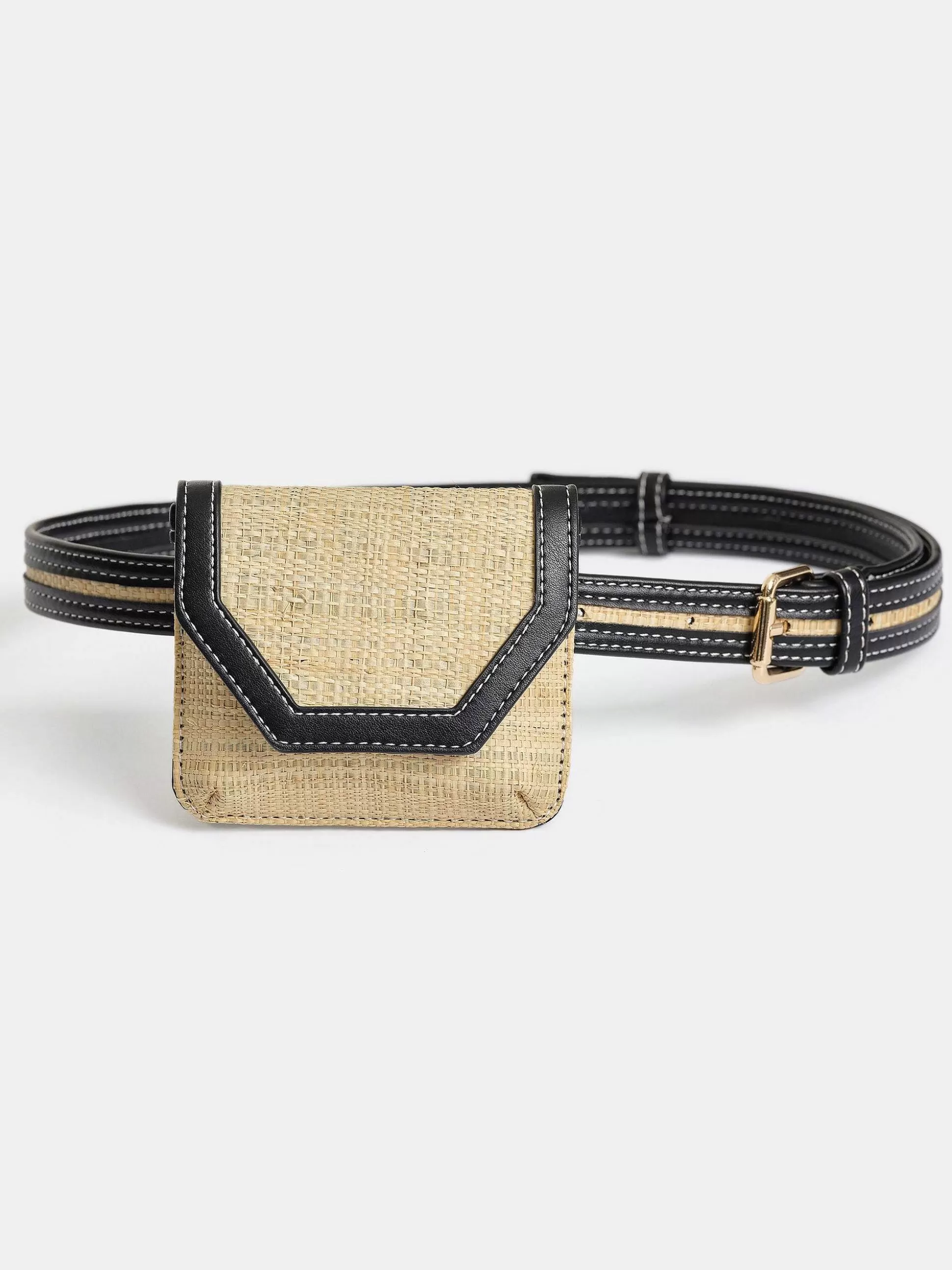 Women Source Unknown Shoes & Bags-Small Raffia Belt Bag, Natural