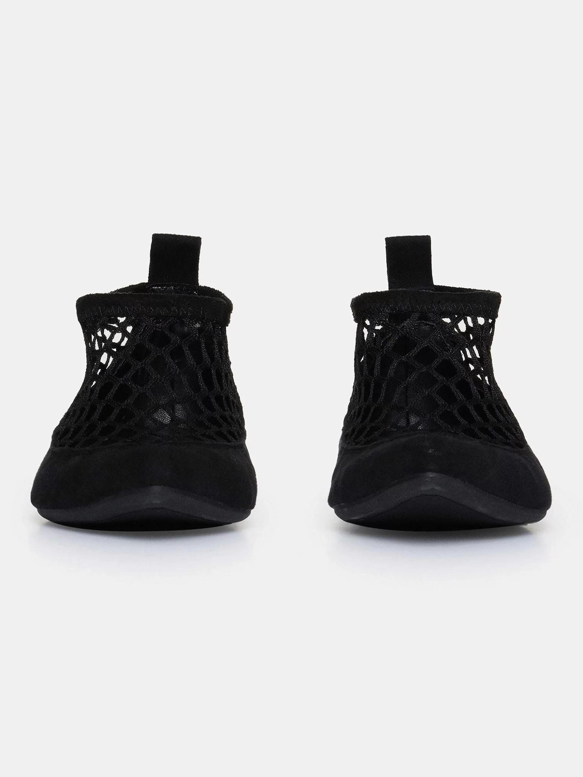 Women Source Unknown Shoes & Bags-Sock Flat Mesh Ballerina, Black