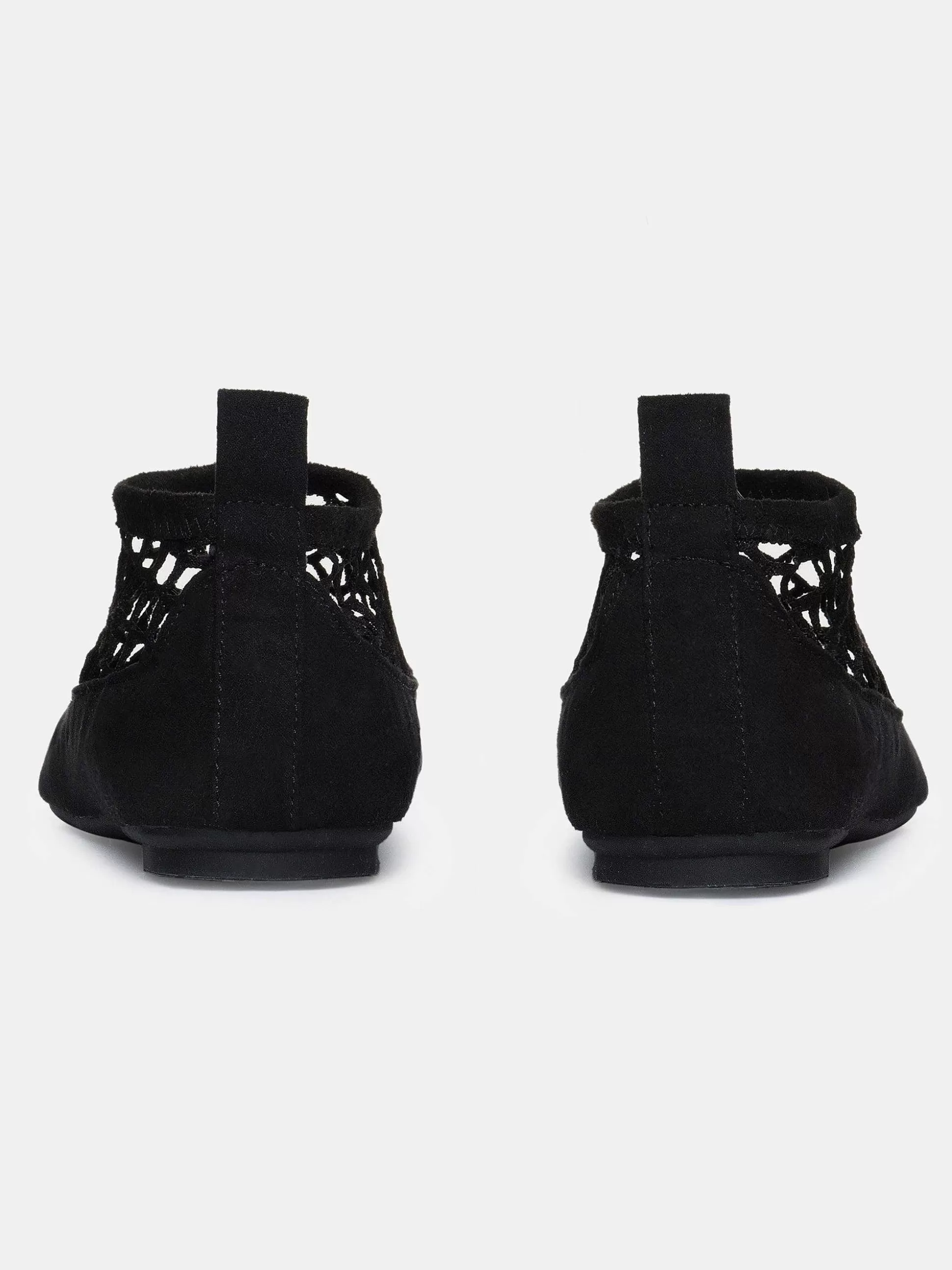 Women Source Unknown Shoes & Bags-Sock Flat Mesh Ballerina, Black
