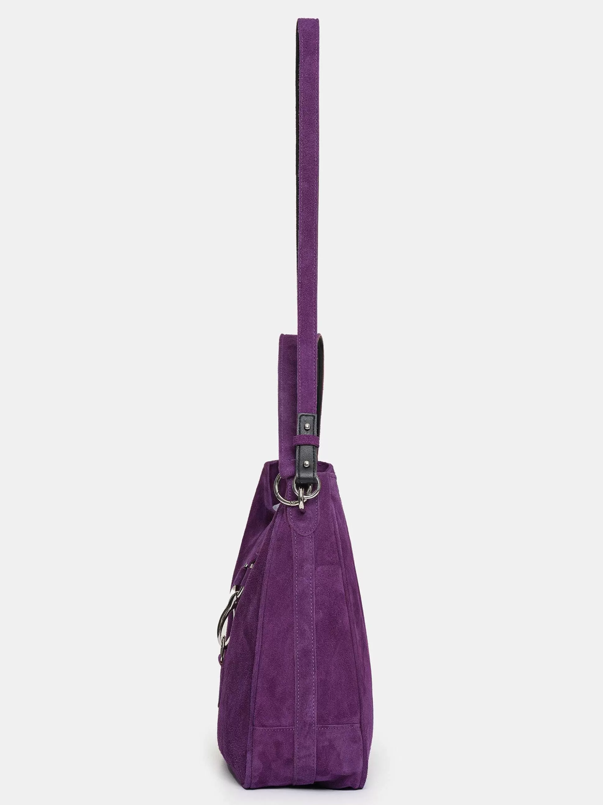 Women Source Unknown Shoes & Bags-Suede Hobo Bag, Plum