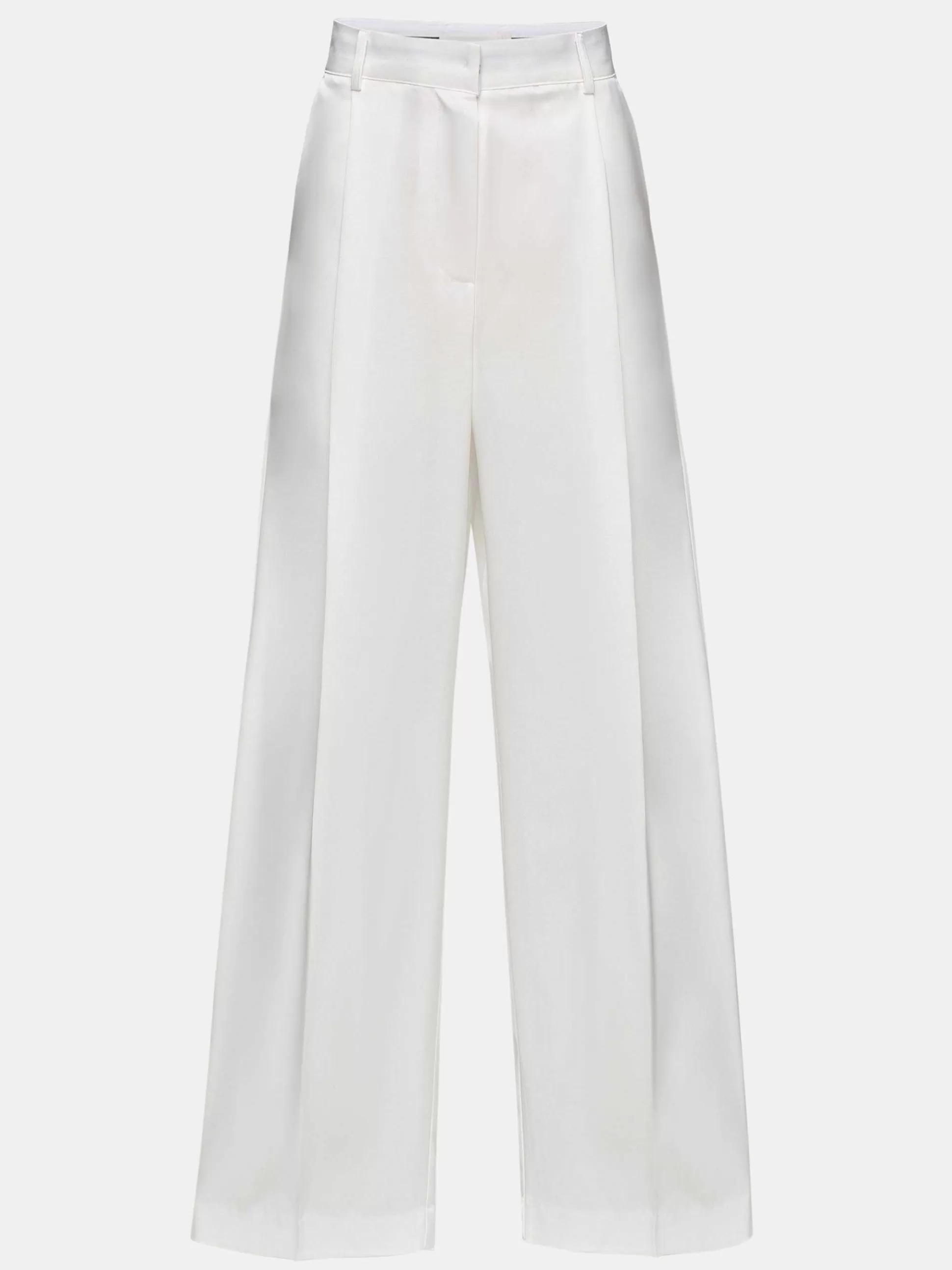 Women Source Unknown Bottoms-Taiamo Fluid Satin Trousers, White