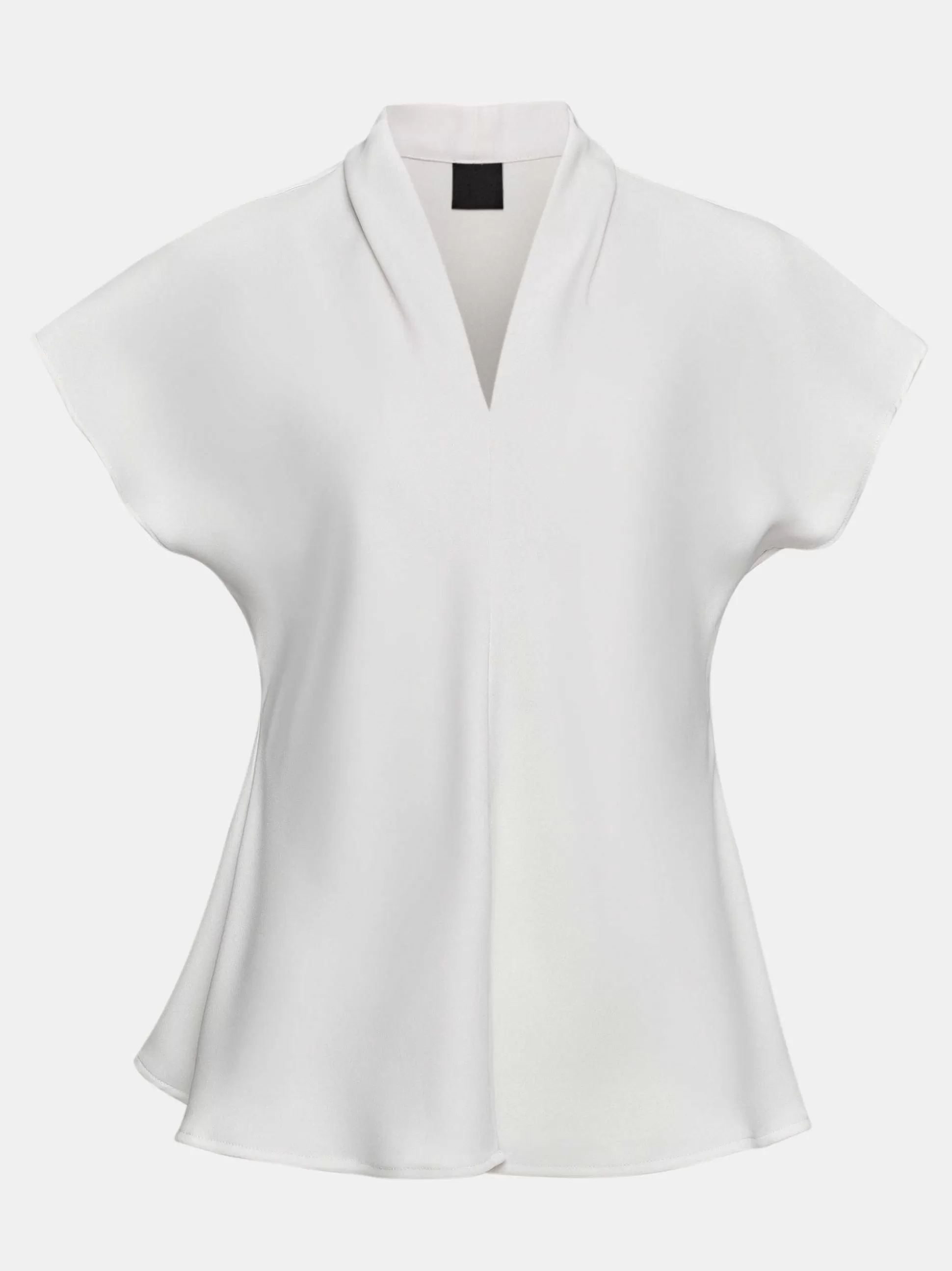 Women Source Unknown Tops-V-Neck Crepe Blouse, White