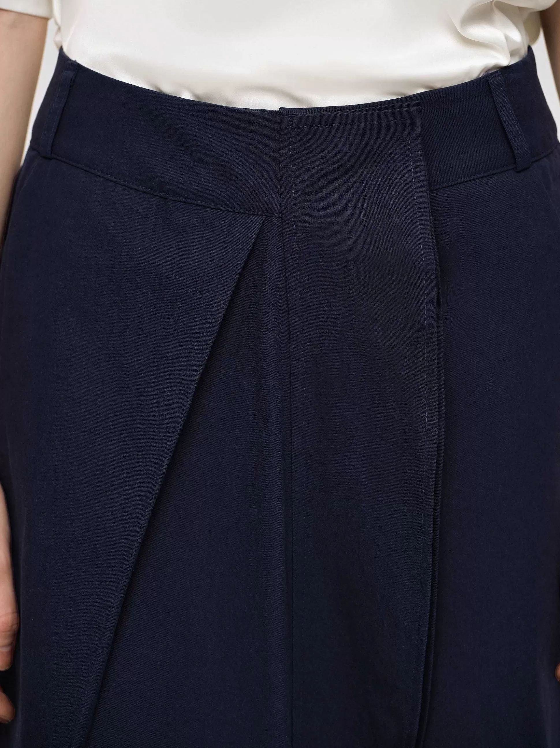 Women Source Unknown Clothing-Wrapped Cotton Shorts, Navy